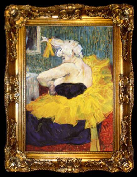 framed  Henri De Toulouse-Lautrec The Lady Clown Chau-U-Kao, ta009-2